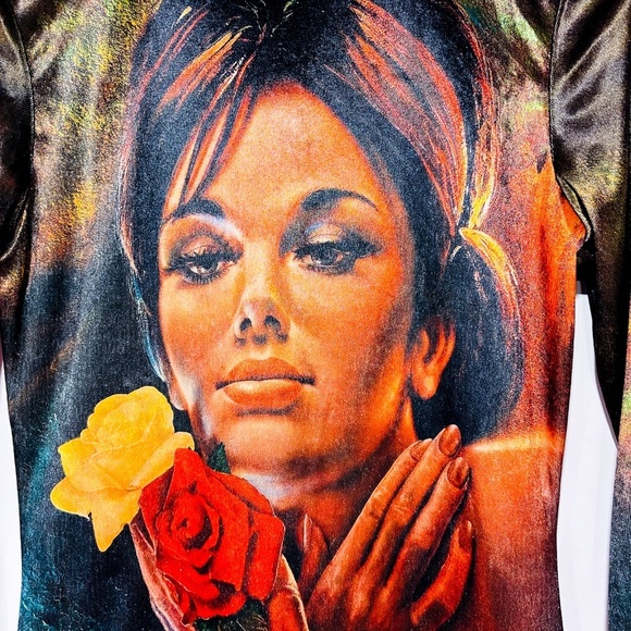 STELLA MCCARTNEY Green velvet jumpsuit with face - Picture 4 of 10